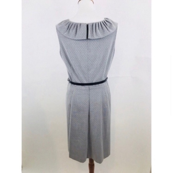 JONES New York Sleeveless Swiss Dot Print Dress - Picture 7 of 14